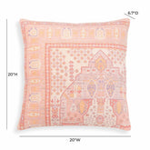 Persia Pink 20" Square Accent Pillow Model: TOV-C18746